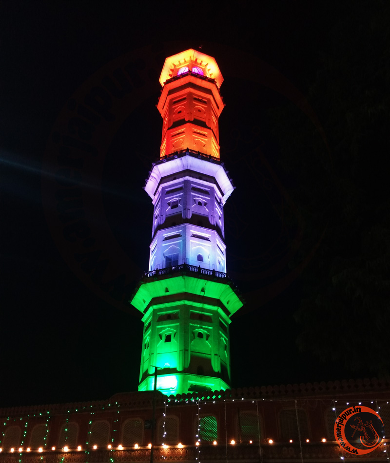 isarlat tower jaipur night view